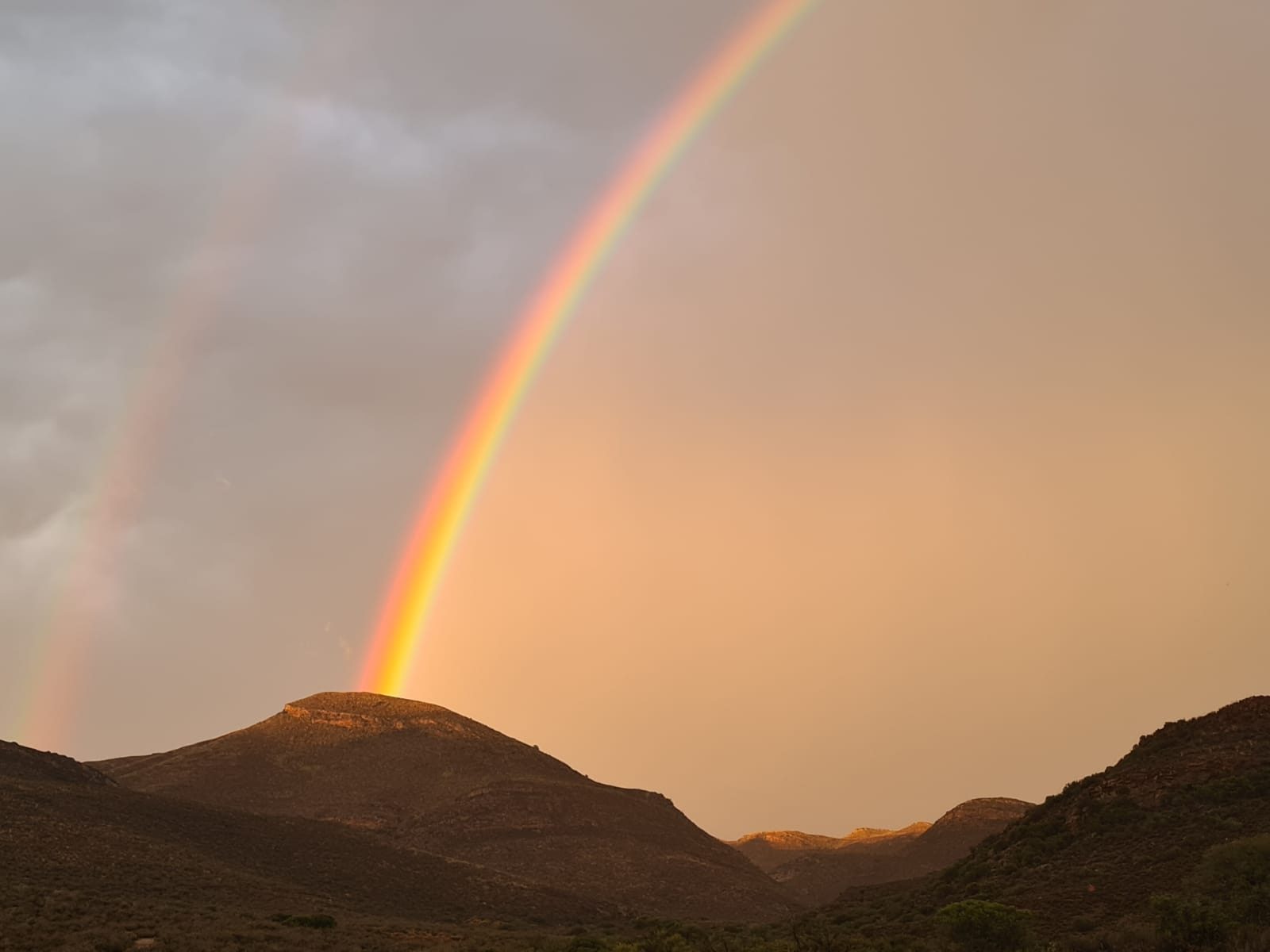 Rainbow over the Karoo